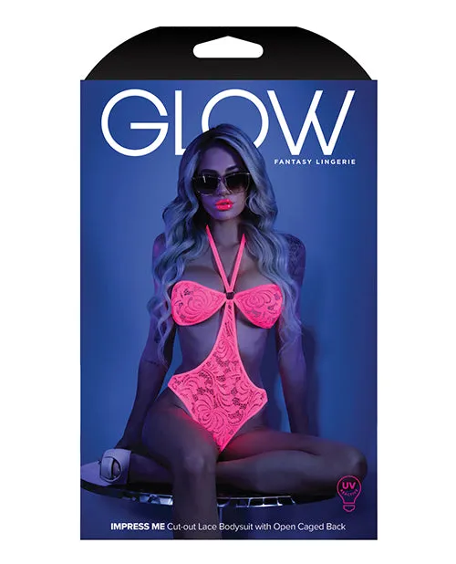 Dildos Fantasy Lingerie Glow Black Light Halter Bodysuit Wopen Sides Neon Pink Dildos Fantasy Lingerie Glow Black Light Halter Bodysuit Wopen Sides Neon Pink