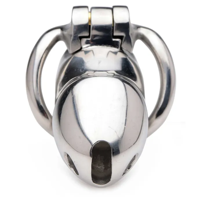 iloveexcitement Male Sex Toys Master Series Rikers 247 Stainless Steel Locking Chastity Cage