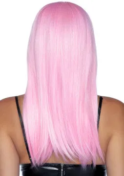 Leg Avenue Anal 24 Inch Long Straight Bang Wig Pink Leg Avenue Anal 24 Inch Long Straight Bang Wig Pink